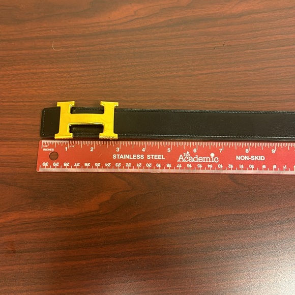 Hermes Belt Buckle & Reversible Leather Strap - Picture 2 of 5